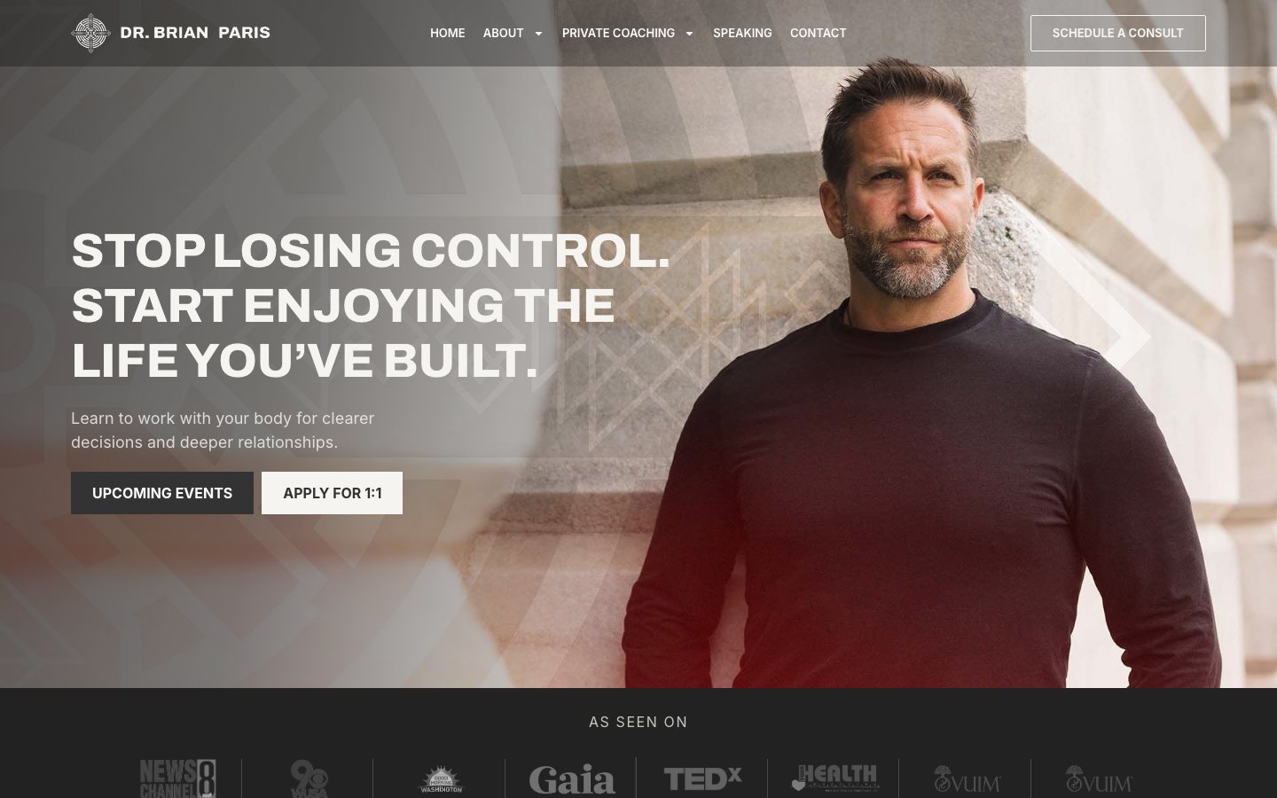 Dr. Brian Paris website